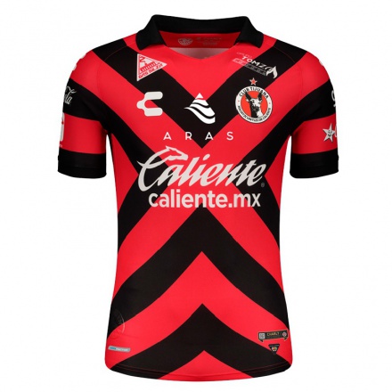 Hombre Fútbol Camiseta Luis Gamiz #23 Negro Rojo 1ª Equipación 2021/22 La Camisa Chile
