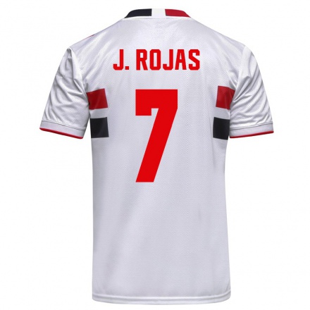 Hombre Fútbol Camiseta Joao Rojas #7 Blanco 1ª Equipación 2021/22 La Camisa Chile