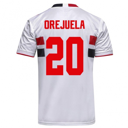Hombre Fútbol Camiseta Luis Manuel Orejuela #20 Blanco 1ª Equipación 2021/22 La Camisa Chile