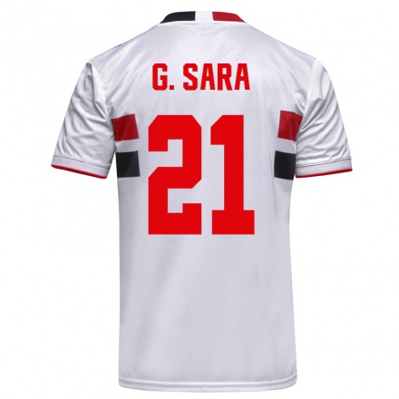 Hombre Fútbol Camiseta Gabriel Sara #21 Blanco 1ª Equipación 2021/22 La Camisa Chile