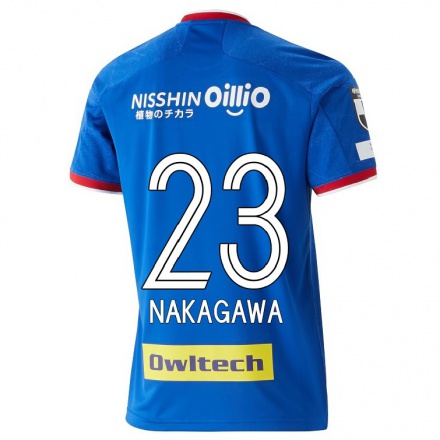Hombre Fútbol Camiseta Teruhito Nakagawa #23 Azul 1ª Equipación 2021/22 La Camisa Chile