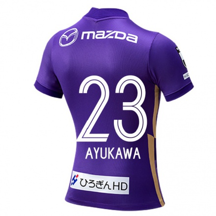 Hombre Fútbol Camiseta Shun Ayukawa #23 Violeta 1ª Equipación 2021/22 La Camisa Chile
