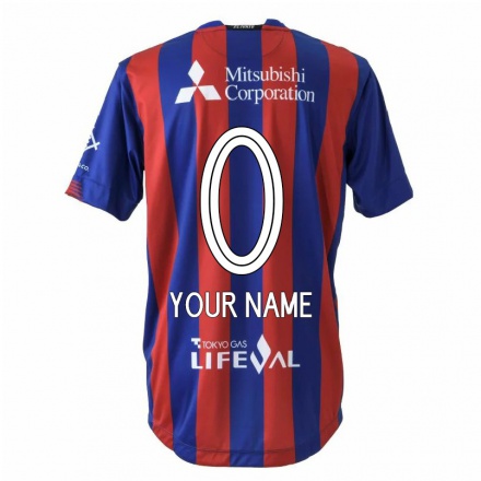 Hombre Fútbol Camiseta Tu Nombre #0 Rojo Azul 1ª Equipación 2021/22 La Camisa Chile