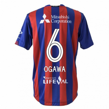 Hombre Fútbol Camiseta Ryoya Ogawa #6 Rojo Azul 1ª Equipación 2021/22 La Camisa Chile