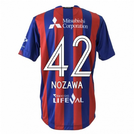 Hombre Fútbol Camiseta Leon Nozawa #42 Rojo Azul 1ª Equipación 2021/22 La Camisa Chile