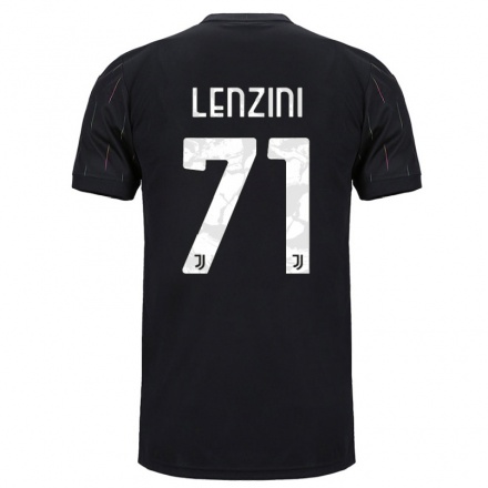 Hombre Fútbol Camiseta Martina Lenzini #71 Negro 2ª Equipación 2021/22 La Camisa Chile