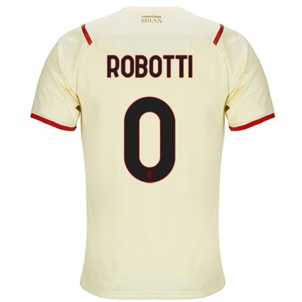 Hombre Fútbol Camiseta Giovanni Robotti #0 Champaña 2ª Equipación 2021/22 La Camisa Chile