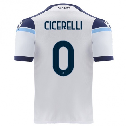 Hombre Fútbol Camiseta Emanuele Cicerelli #0 Blanco 2ª Equipación 2021/22 La Camisa Chile