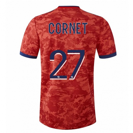 Hombre Fútbol Camiseta Maxwel Cornet #27 Naranja 2ª Equipación 2021/22 La Camisa Chile