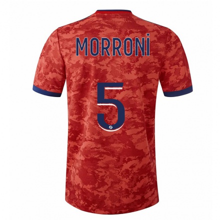 Hombre Fútbol Camiseta Perle Morroni #5 Naranja 2ª Equipación 2021/22 La Camisa Chile