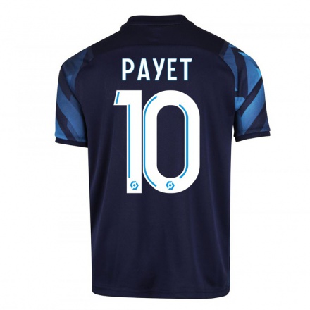 Hombre Fútbol Camiseta Dimitri Payet #10 Azul Oscuro 2ª Equipación 2021/22 La Camisa Chile