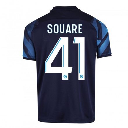 Hombre Fútbol Camiseta Cheick Souare #41 Azul Oscuro 2ª Equipación 2021/22 La Camisa Chile