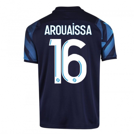 Hombre Fútbol Camiseta Ines Arouaissa #16 Azul Oscuro 2ª Equipación 2021/22 La Camisa Chile