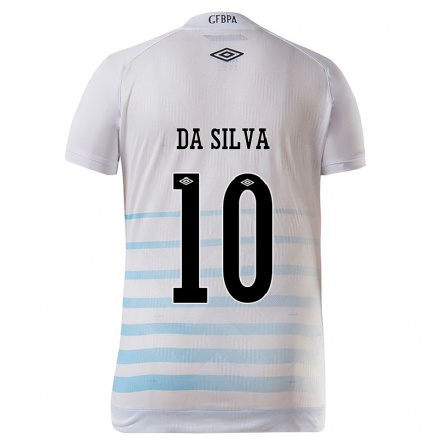 Hombre Fútbol Camiseta Juliana Odilon Da Silva #10 Blanco Azul 2ª Equipación 2021/22 La Camisa Chile