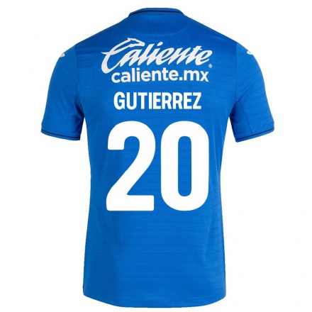 Hombre Fútbol Camiseta Alexis Gutierrez #20 Azul Oscuro 1ª Equipación 2021/22 La Camisa Chile