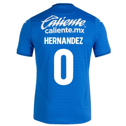 Hombre Fútbol Camiseta Luis Hernandez #0 Azul Oscuro 1ª Equipación 2021/22 La Camisa Chile