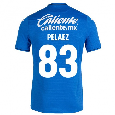 Hombre Fútbol Camiseta Alejandro Pelaez #83 Azul Oscuro 1ª Equipación 2021/22 La Camisa Chile