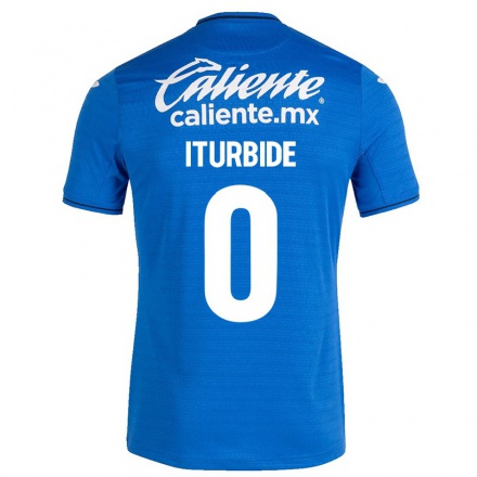 Hombre Fútbol Camiseta Luis Iturbide #0 Azul Oscuro 1ª Equipación 2021/22 La Camisa Chile