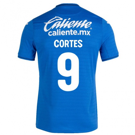 Hombre Fútbol Camiseta Magaly Cortes #9 Azul Oscuro 1ª Equipación 2021/22 La Camisa Chile