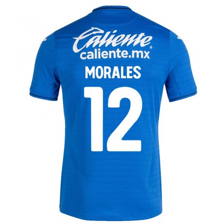 Hombre Fútbol Camiseta Karla Morales #12 Azul Oscuro 1ª Equipación 2021/22 La Camisa Chile