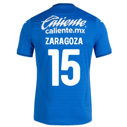 Hombre Fútbol Camiseta Nancy Zaragoza #15 Azul Oscuro 1ª Equipación 2021/22 La Camisa Chile