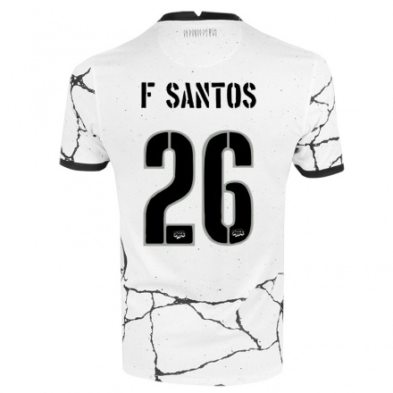 Hombre Fútbol Camiseta Fabio Santos #26 Blanco 1ª Equipación 2021/22 La Camisa Chile
