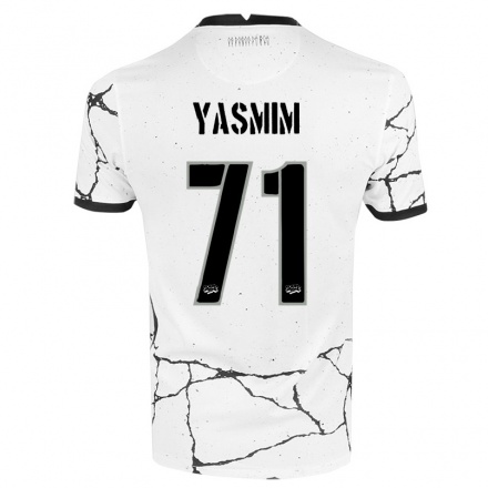 Hombre Fútbol Camiseta Yasmim #71 Blanco 1ª Equipación 2021/22 La Camisa Chile