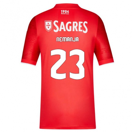 Hombre Fútbol Camiseta Nemanja Radonjic #23 Rojo 1ª Equipación 2021/22 La Camisa Chile