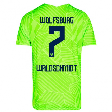 Hombre Fútbol Camiseta Luca Waldschmidt #7 Verde 1ª Equipación 2021/22 La Camisa Chile