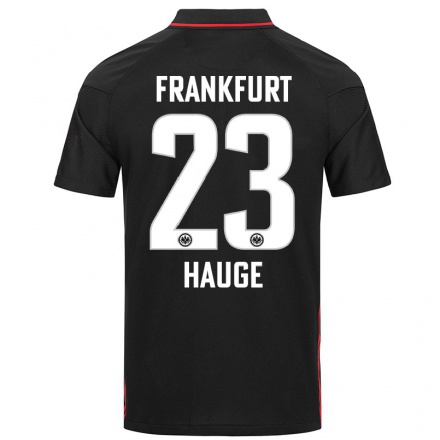 Hombre Fútbol Camiseta Jens Petter Hauge #23 Negro 1ª Equipación 2021/22 La Camisa Chile