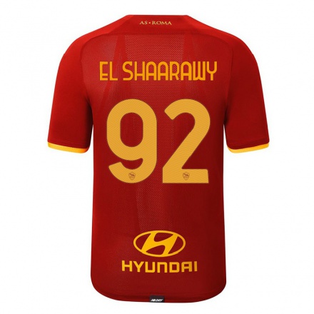 Hombre Fútbol Camiseta Stephan El Shaarawy #92 Rojo 1ª Equipación 2021/22 La Camisa Chile