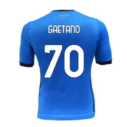 Hombre Fútbol Camiseta Gianluca Gaetano #70 Azul 1ª Equipación 2021/22 La Camisa Chile