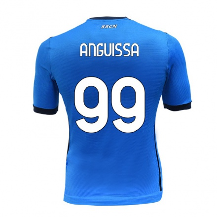 Hombre Fútbol Camiseta Andre-Frank Zambo Anguissa #99 Azul 1ª Equipación 2021/22 La Camisa Chile