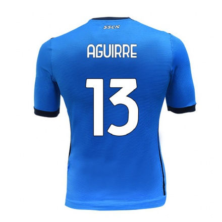 Hombre Fútbol Camiseta Yolanda Aguirre #13 Azul 1ª Equipación 2021/22 La Camisa Chile