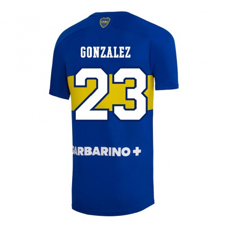 Hombre Fútbol Camiseta Diego Gonzalez #23 Azul Real 1ª Equipación 2021/22 La Camisa Chile