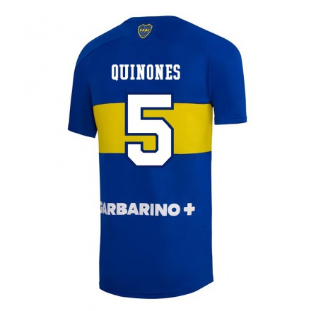 Hombre Fútbol Camiseta Florencia Quinones #5 Azul Real 1ª Equipación 2021/22 La Camisa Chile
