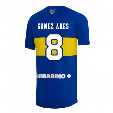 Hombre Fútbol Camiseta Camila Gomez Ares #8 Azul Real 1ª Equipación 2021/22 La Camisa Chile