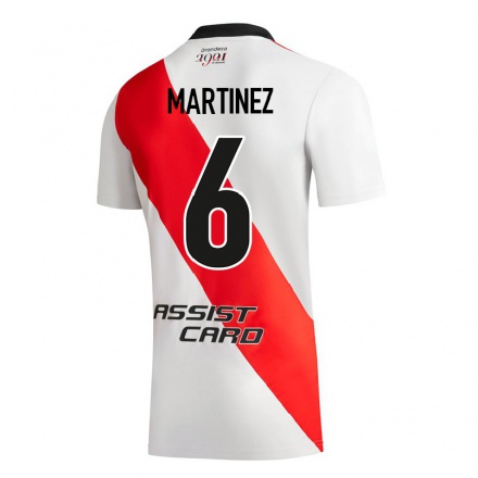 Hombre Fútbol Camiseta David Martinez #6 Blanco 1ª Equipación 2021/22 La Camisa Chile