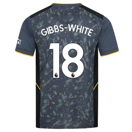 Hombre Fútbol Camiseta Morgan Gibbs-white #18 Gris 2ª Equipación 2021/22 La Camisa Chile