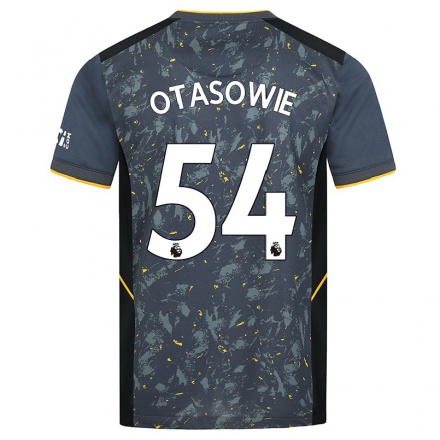 Hombre Fútbol Camiseta Owen Otasowie #54 Gris 2ª Equipación 2021/22 La Camisa Chile
