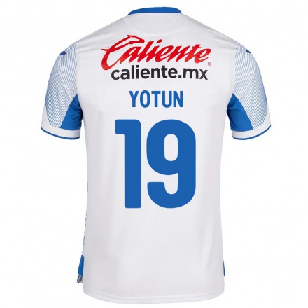 Hombre Fútbol Camiseta Yoshimar Yotun #19 Blanco 2ª Equipación 2021/22 La Camisa Chile