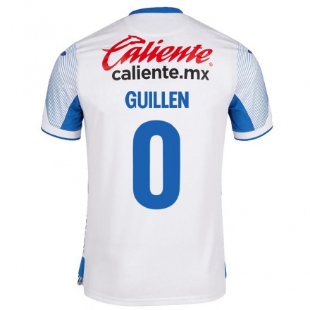 Hombre Fútbol Camiseta Jose Guillen #0 Blanco 2ª Equipación 2021/22 La Camisa Chile
