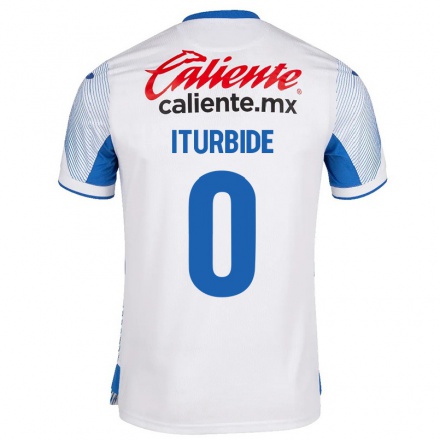 Hombre Fútbol Camiseta Luis Iturbide #0 Blanco 2ª Equipación 2021/22 La Camisa Chile