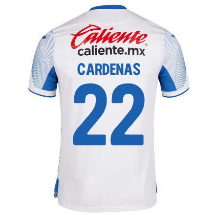 Hombre Fútbol Camiseta Nataly Cardenas #22 Blanco 2ª Equipación 2021/22 La Camisa Chile