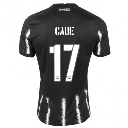 Hombre Fútbol Camiseta Caue #17 Negro 2ª Equipación 2021/22 La Camisa Chile