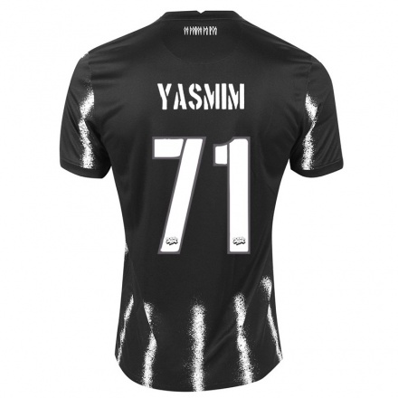 Hombre Fútbol Camiseta Yasmim #71 Negro 2ª Equipación 2021/22 La Camisa Chile