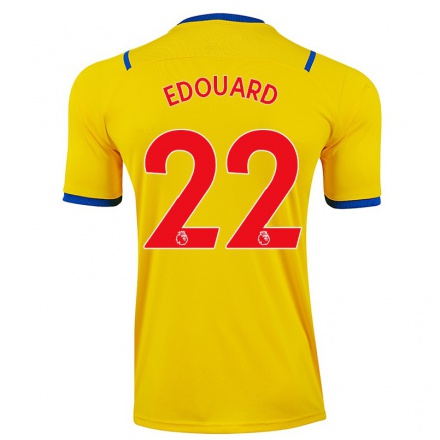 Hombre Fútbol Camiseta Odsonne Edouard #22 Amarillo 2ª Equipación 2021/22 La Camisa Chile