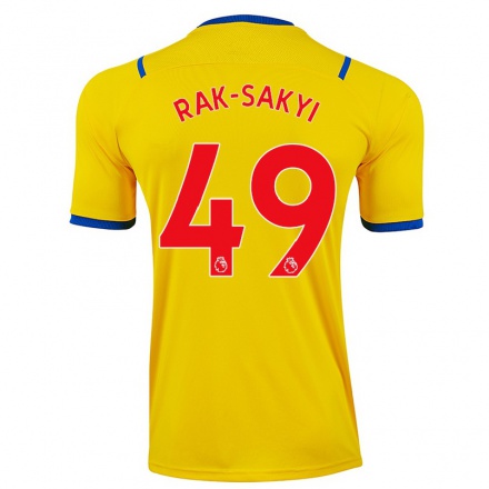 Hombre Fútbol Camiseta Jesurun Rak-Sakyi #49 Amarillo 2ª Equipación 2021/22 La Camisa Chile