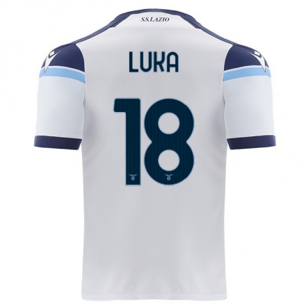 Hombre Fútbol Camiseta Luka Romero #18 Blanco 2ª Equipación 2021/22 La Camisa Chile