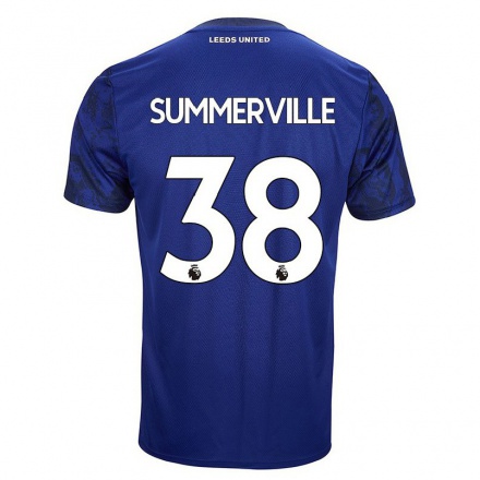 Hombre Fútbol Camiseta Crysencio Summerville #38 Azul Real 2ª Equipación 2021/22 La Camisa Chile